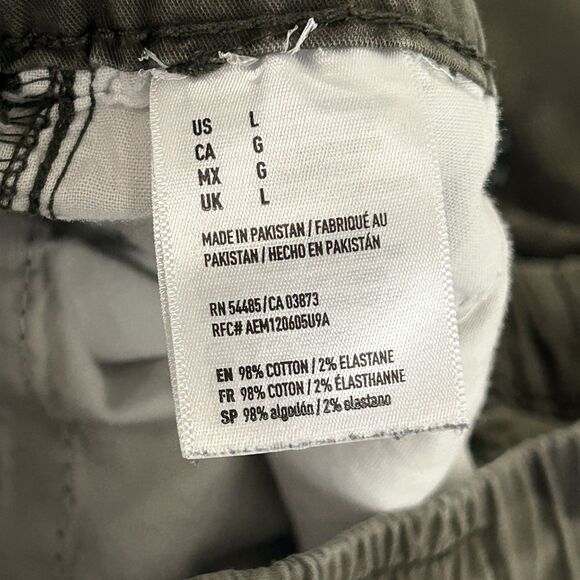 American Eagle Pants Green Camo Extreme Flex Joggers Mens L Drawstring Casual - Picture 3 of 16